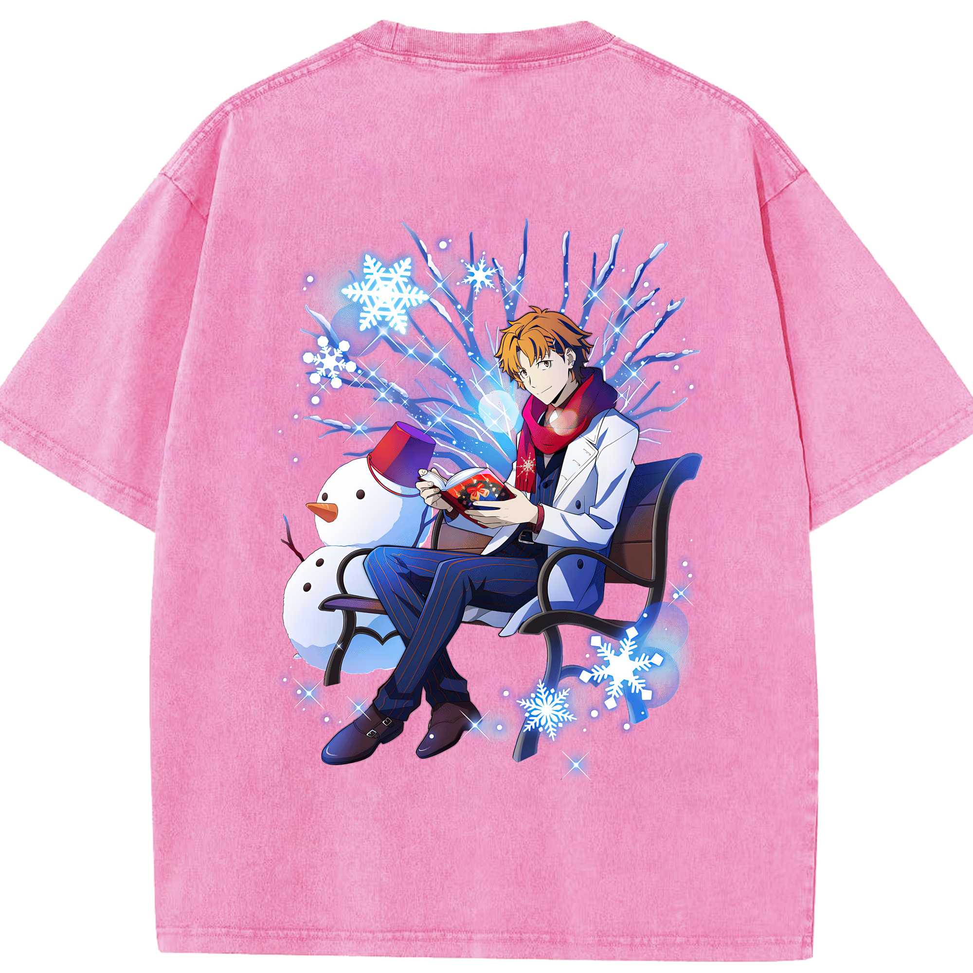 （画像用） 文豪ストレイドッグス Bungo Stray Dogs 綿100% ヴィンテージ風 半袖Tシャツ（背面プリント）